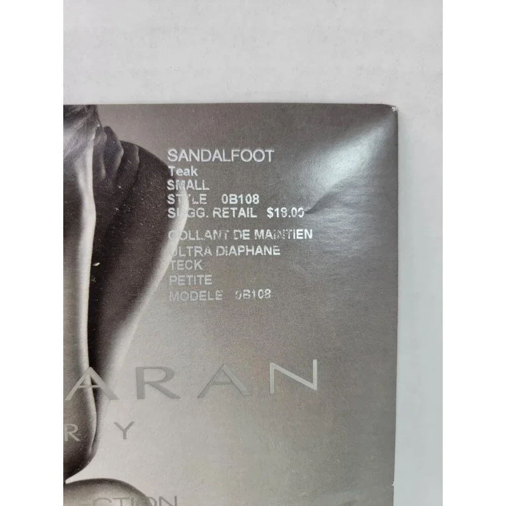Donna Karan Signature Hosiery Ultra Sheer Control Top Tights Teak Small 0B108